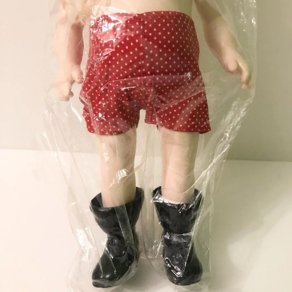 Vtg 1990 Fibre Craft Billie Peppers Porcelain Look Santa 14 Inch Plastic Doll - Picture 4 of 13